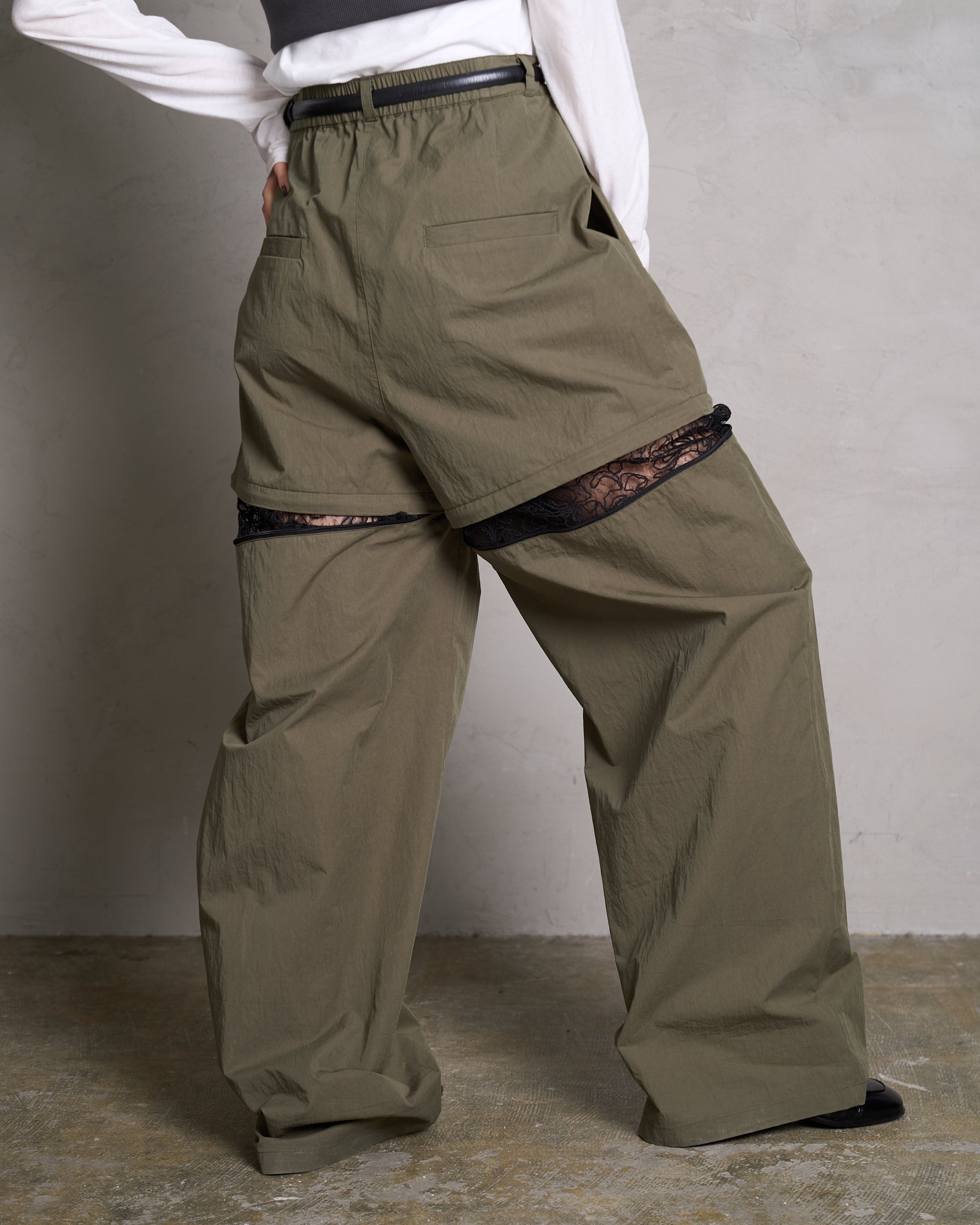 SLIT WIDE PANTS