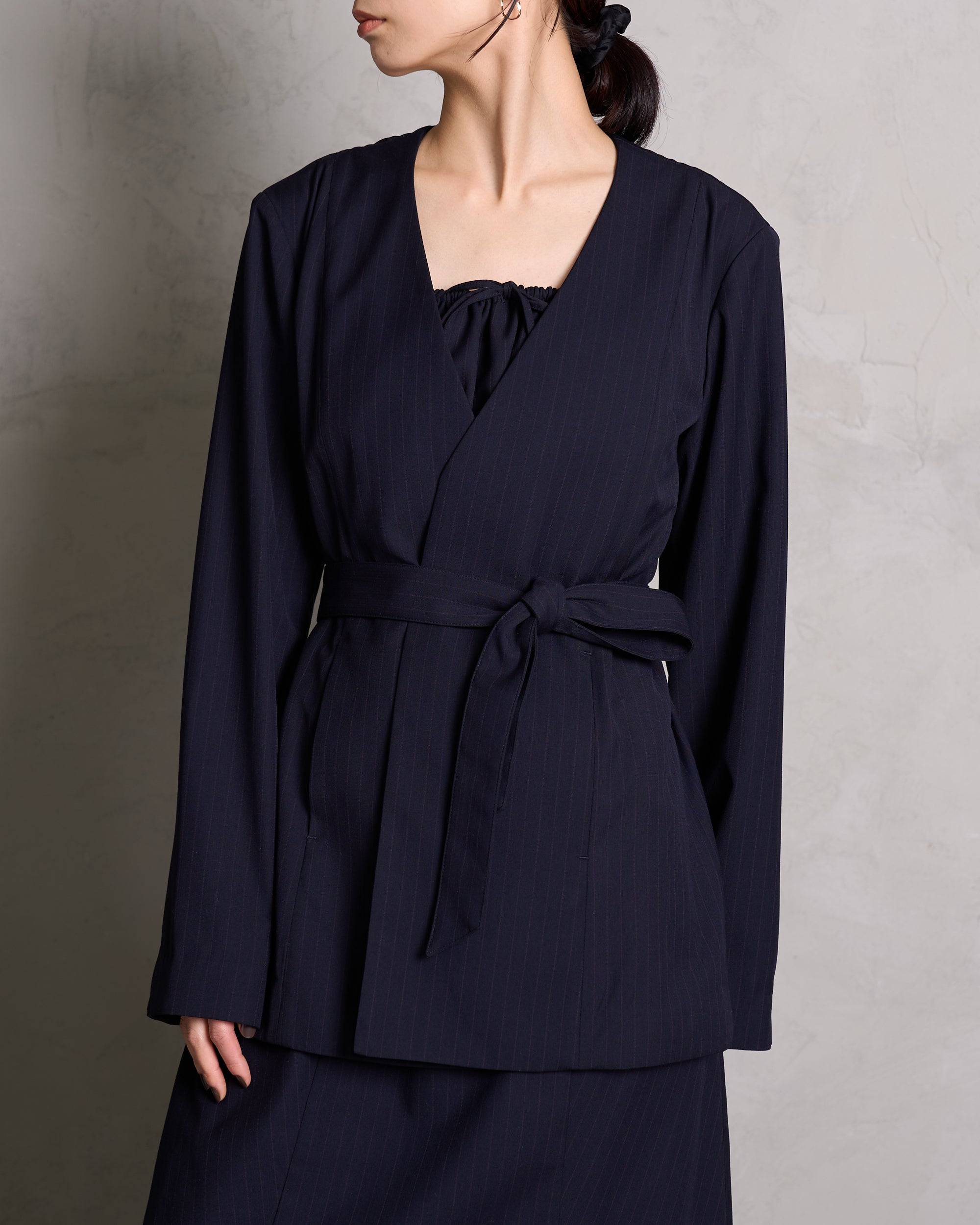 STRIPE TIE JACKET