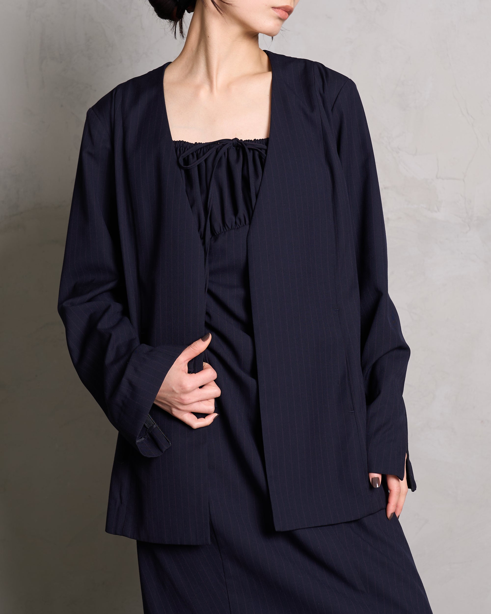 STRIPE TIE JACKET