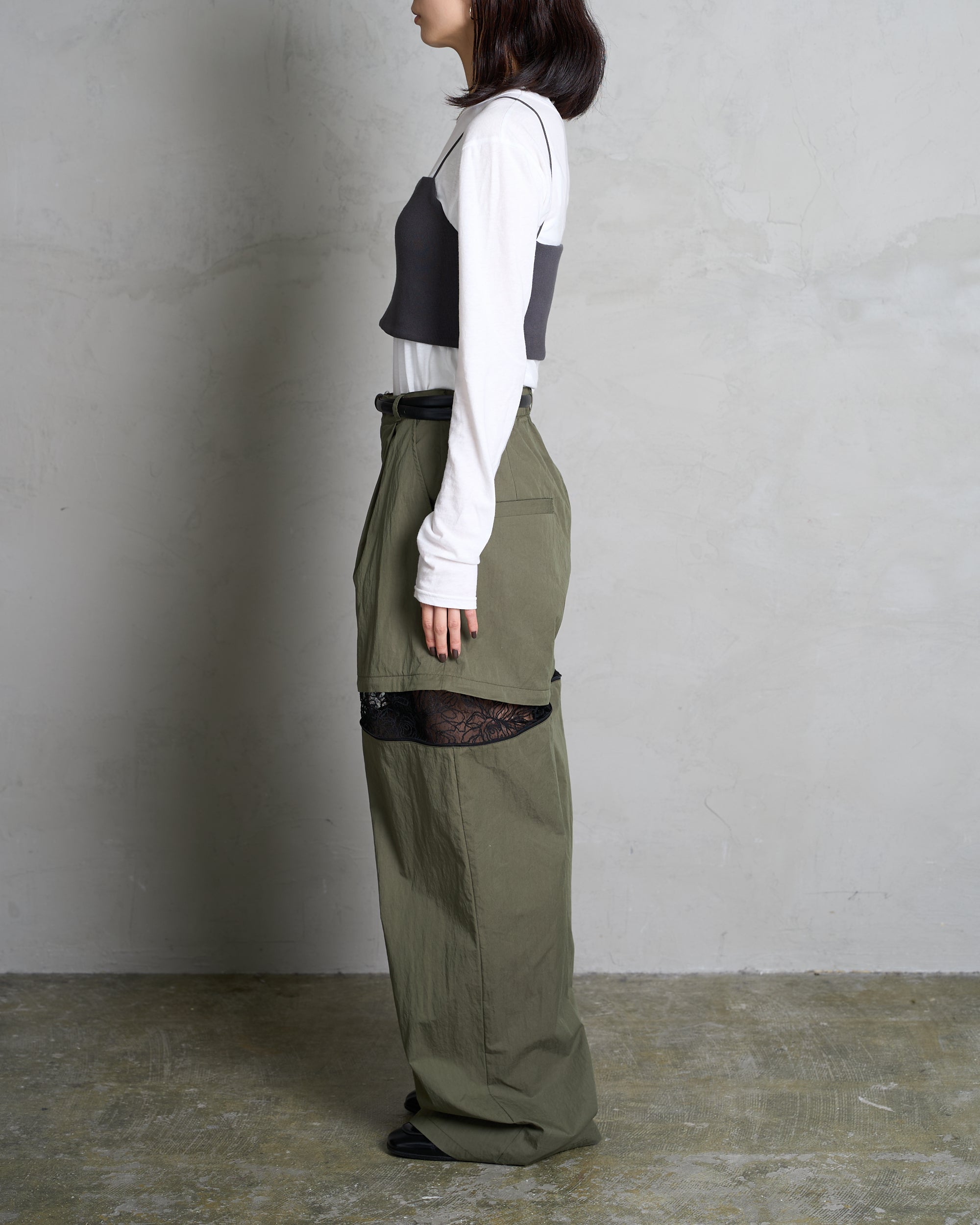 SLIT WIDE PANTS